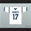 Jelani Woods 17 Cedar Grove High School Saints White Football Jersey 2