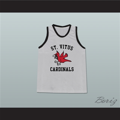 Leonardo DiCaprio Jim Carroll St Vitus Cardinals Grey Basketball Jersey from The Basketball Diaries