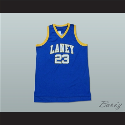 Michael Jordan 23 Laney High School Buccaneers Blue Basketball Jersey