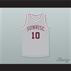 Kendall Brown 10 Sunrise Christian Academy Light Gray Basketball Jersey 1