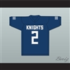 Kyle Philips 2 San Marcos High School Knights Navy Blue Football Jersey 1