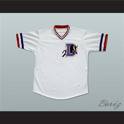 Ebby Calvin 'Nuke' LaLoosh 37 Bull Durham Baseball Jersey Stitch Sewn New