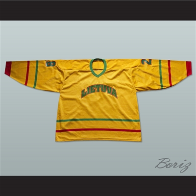 Lithuania National Team Hockey Jersey Any Player or Number