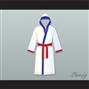 'Irish' Micky Ward White Satin Full Boxing Robe with Hood