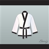 Muhammad Ali White and Black Satin Half Boxing Robe