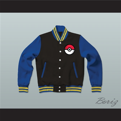 Pokemon Varsity Letterman Jacket-Style Sweatshirt