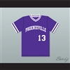 Mike Piazza 13 Phoenixville Area High School Phantoms Purple Baseball Jersey 3