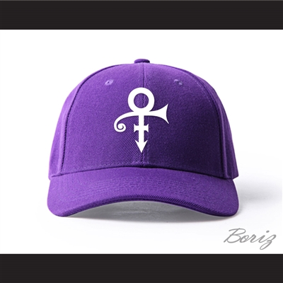 Prince Symbol Purple/White Baseball Hat