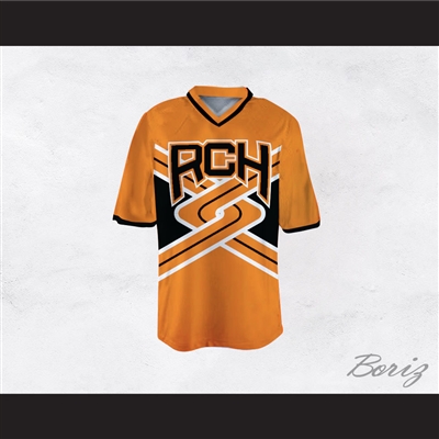 Rancho Carne High School Toros Male Cheerleader Orange Uniform