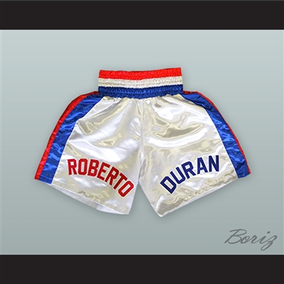 Roberto 'Hands of Stone' Duran Red/White/Blue Boxing Shorts