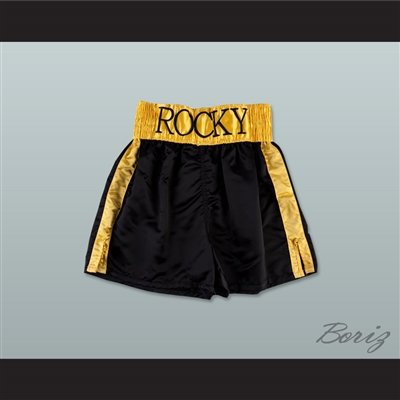 Rocky Balboa Black Boxing Shorts