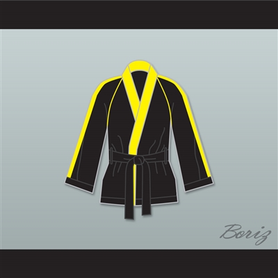 Rocky VI Black Satin Half Boxing Robe