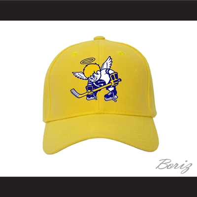 WHA Minnesota Fighting Saints Yellow Baseball Hat