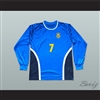 Andriy Shevchenko 7 Ukraine National Team Away Blue Long Sleeve Soccer Jersey