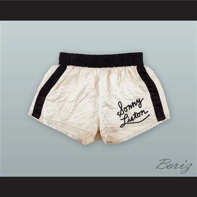 Sonny Liston White Boxing Shorts