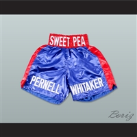 Pernell 'Sweet Pea' Whitaker Blue Boxing Shorts