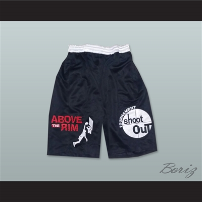 Above The Rim Tournament Shoot Out Black Basketball Shorts