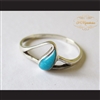 P Middleton Teardrop Turquoise Ring Sterling Silver .925