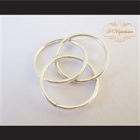 P Middleton Triple Intercross Vesica Piscis Ring Sterling Silver .925