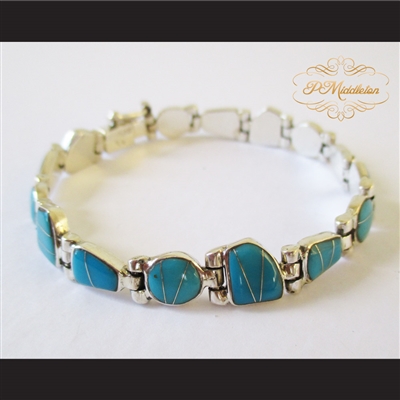 P Middleton Turquoise Bracelet Sterling Silver .925