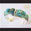 P Middleton Turquoise Cuff Bracelet Sterling Silver .925