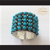 P Middleton Turquoise Sleeping Beauty Sterling Silver .925 Band Ring