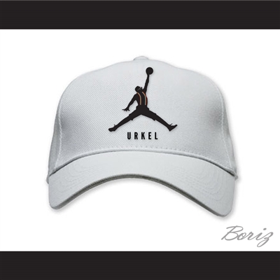 Steve Urkel Jumpman Spoof Logo White Baseball Hat Family Matters