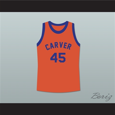 Byron Stewart Warren Coolidge 45 Carver High School Basketball Jersey