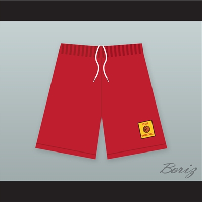 East High School Wildcats Red Basketball Shorts with Patch HSM3