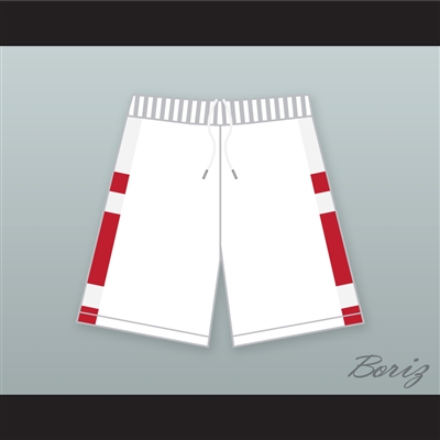 East High School Wildcats White Basketball Shorts