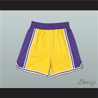 Yellow Purple and White Basketball Shorts
