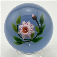 1994 Baccarat Magnolia Glass Paperweight