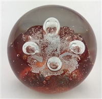 Caithness Red Mini Moonflower Paperweight