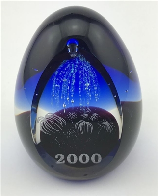 Caithness  Midnight Millennium Paperweight