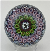 Mike Hunter Concentric Millefiori  Paperweight