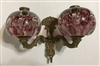 Gas Paperweight Double Sconce