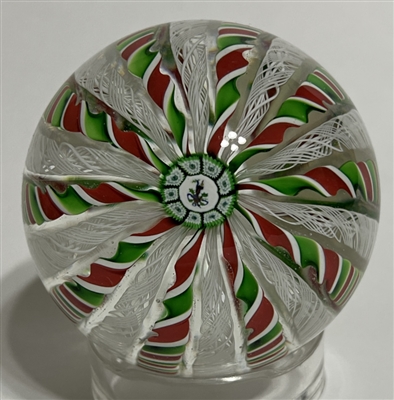 1985 Perthshire Christmas Candle Crown Paperweight