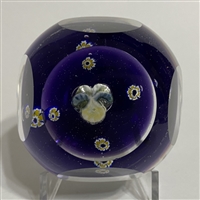 Pairpoint Sulphide Paperweight - Pansy