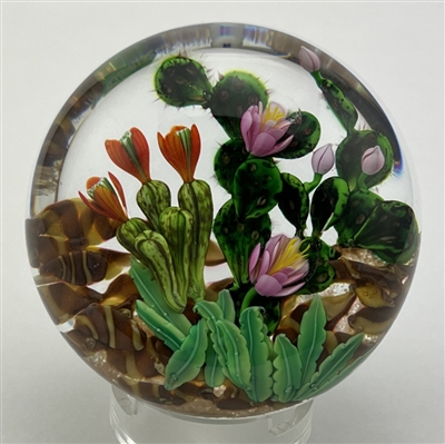 1991 Ken Rosenfeld Cacti Paperweight