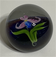 1981 Daniel Salazar Orchid Paperweight