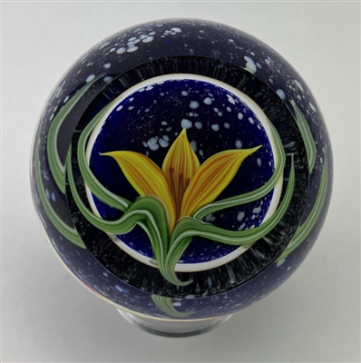 2012 Chris Sherwin Lily Flower Blossom Paperweight