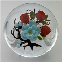 1989 Victor Trabucco Red Raspberries Paperweight