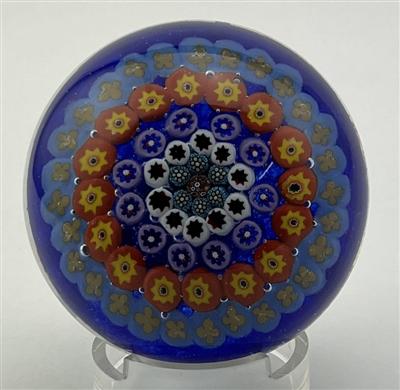 Vasart Concentric Millefiori Paperweight