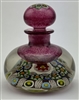 Vasart Cranberry Millefiori Inkwell