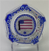 1976 Whitefriars Millefiori American Flag  Paperweight