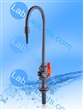 Marquest PVC Lab Faucet, Deck Mount, Rugged 1/4 Turn Ball Valve, Handle in Back, 3/8" Female NPT Supply Connection