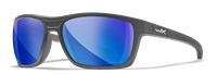 Wiley X Kingpin Sunglasses - American Made - Polarized Blue Mirror Lens - Ballistic Protection - Outdoor Eyewear