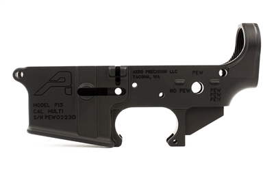 AERO PRECISION PEW AR15 Stripped Lower Receiver, Gen 2 - BLACK ANODIZED