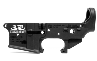 AERO PRECISION AR15 STRIPPED LOWER GEN 2 RECEIVER SPECIAL EDITION HUCKLEBERRY - BLACK ANODIZED