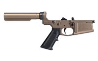 AERO PRECISION M5 (.308) COMPLETE LOWER RECEIVER W/ A2 GRIP & NO STOCK - ANODIZED KODIAK BROWN